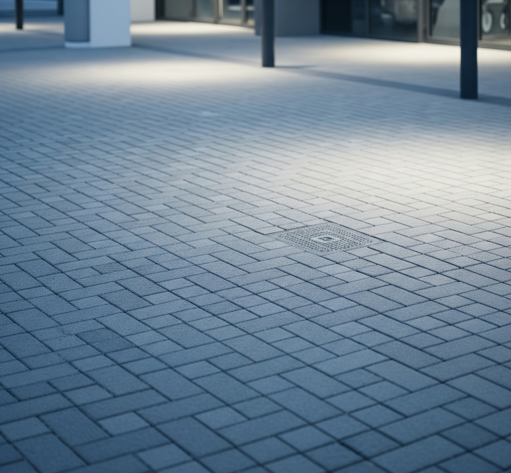 A clean and well-maintained commercial entrance