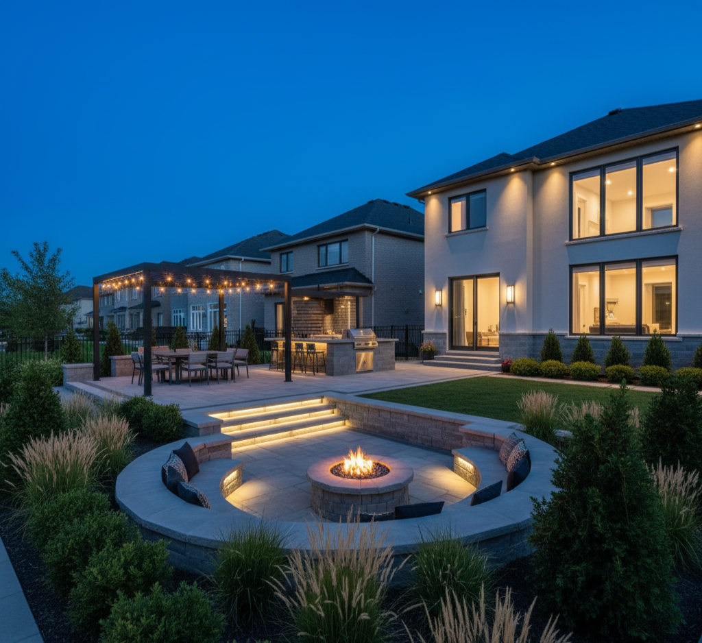 Circular Fire Pit Lounge