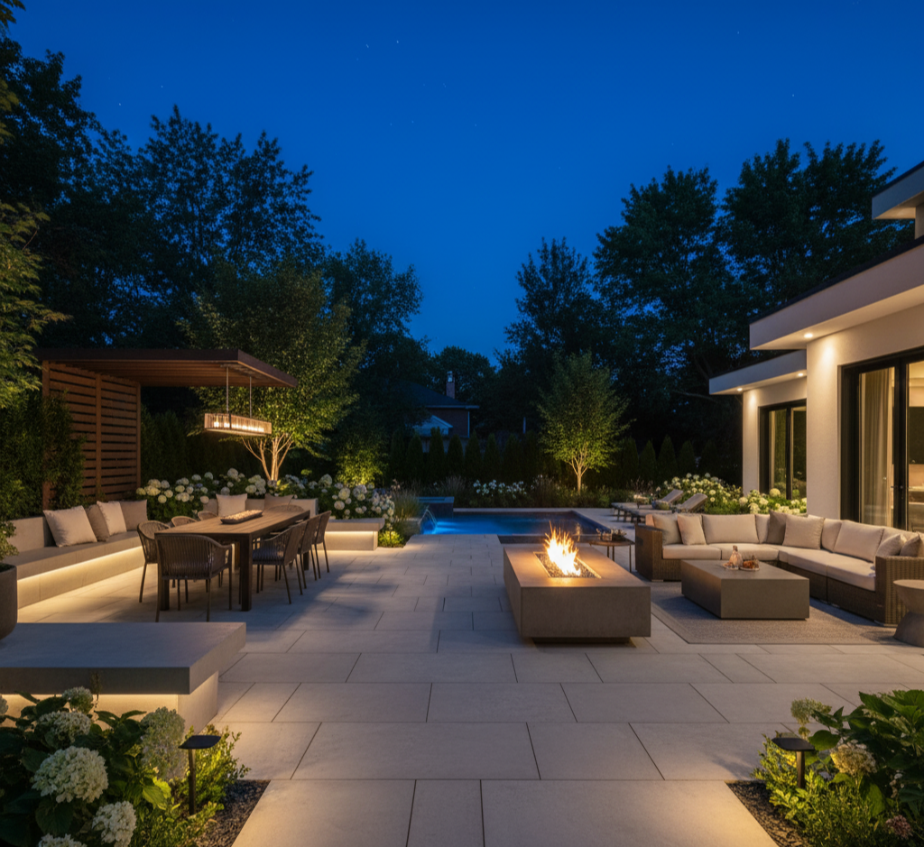 Outdoor Kitchen Night