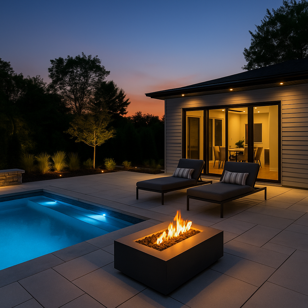 Poolside Fire Bowl