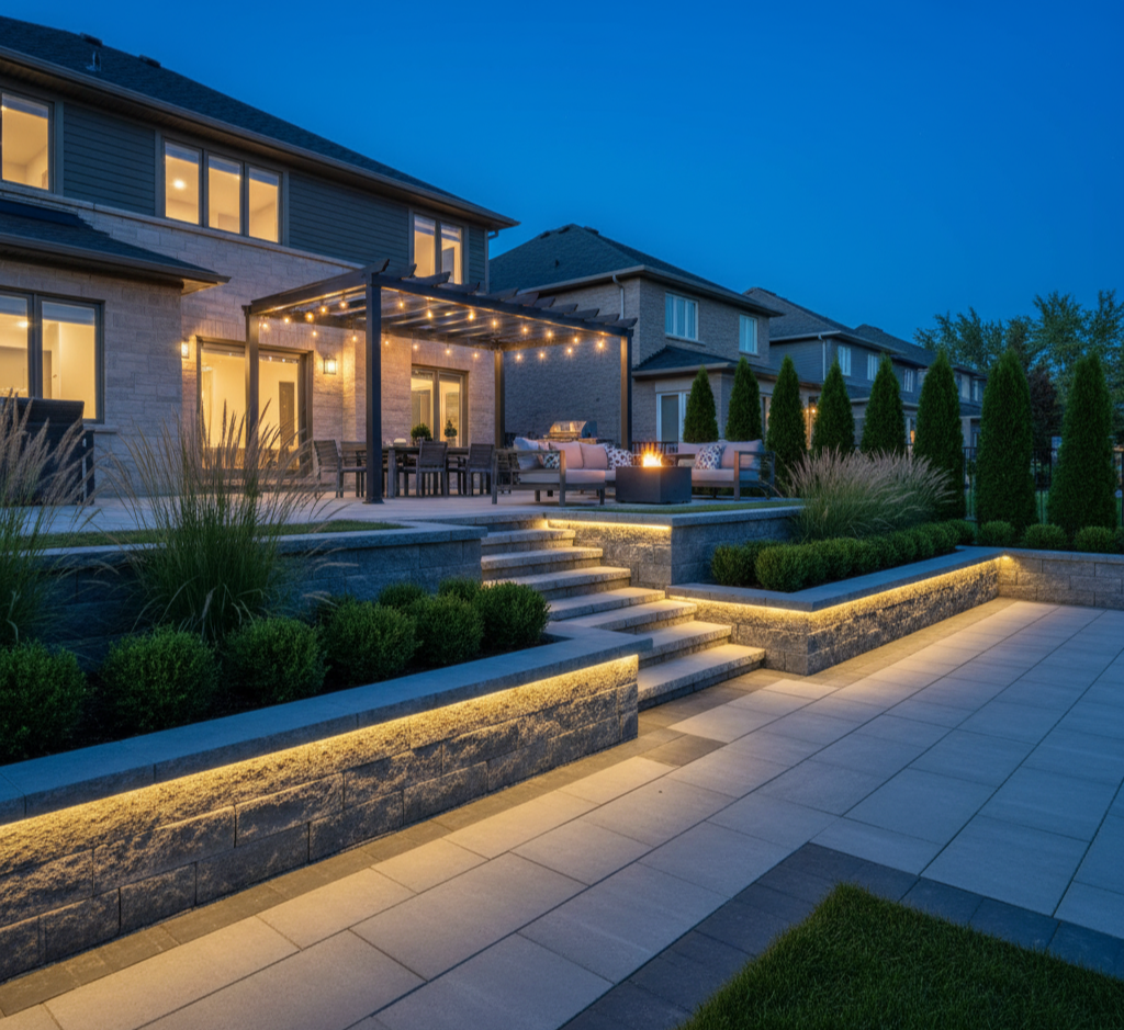 Tiered Retaining Walls